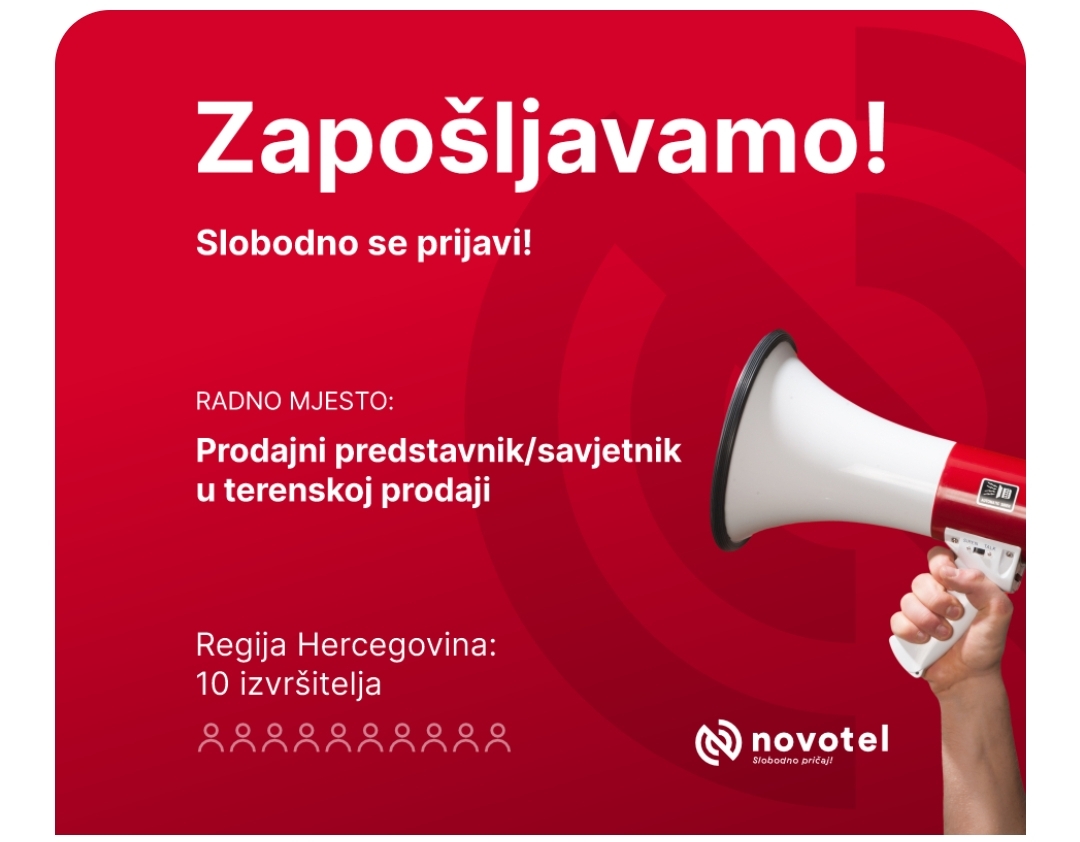 Natječaj za prijem uposlenika u radni odnos Novotel